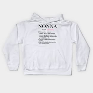 Nonna Definition Kids Hoodie